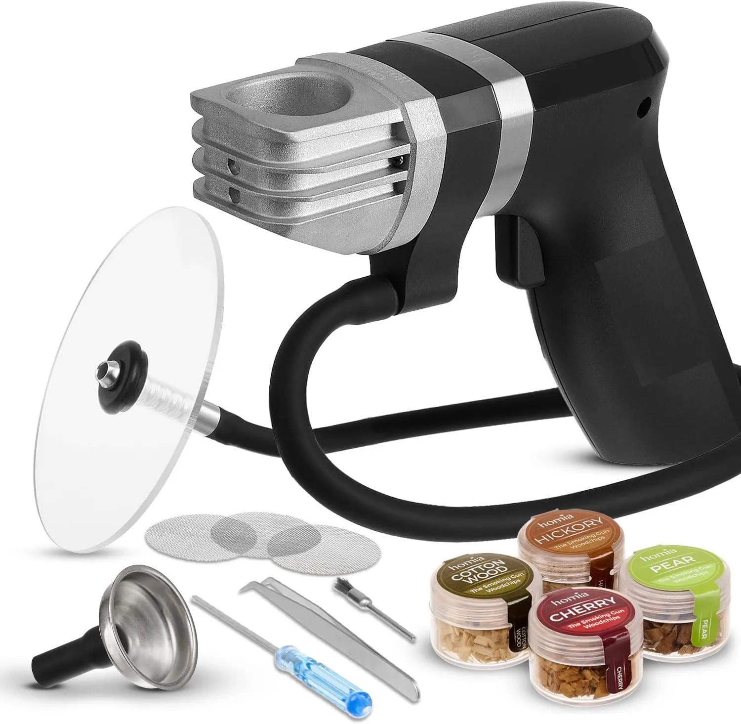 Smoker Charming BBQ Commercial Meat Wine Smoking Smoky Infuser Gun with Starter Kit with dome Cocktail Set