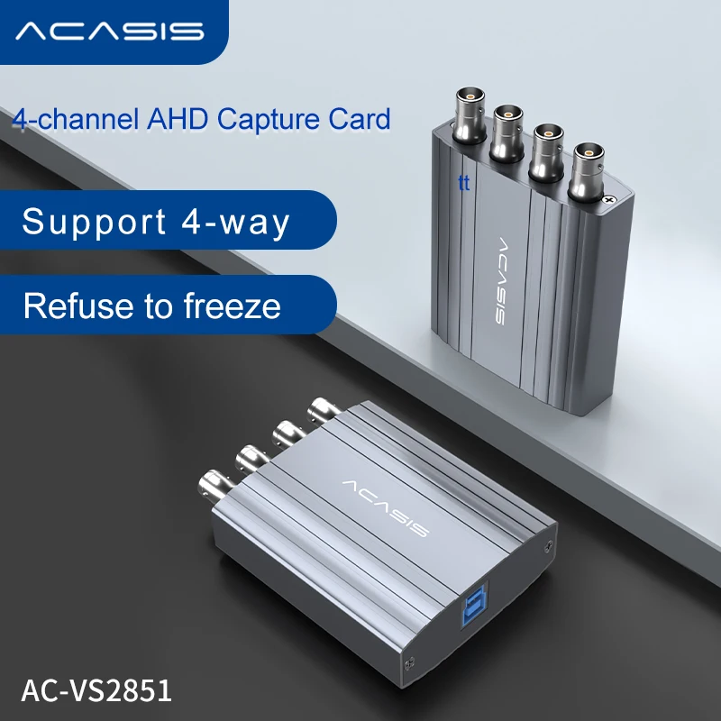 ACASIS Dropshipping 4 channel AHD to USB3.0 Capture Card 720p UVC AHD Video Capture card for Security video surveillance device