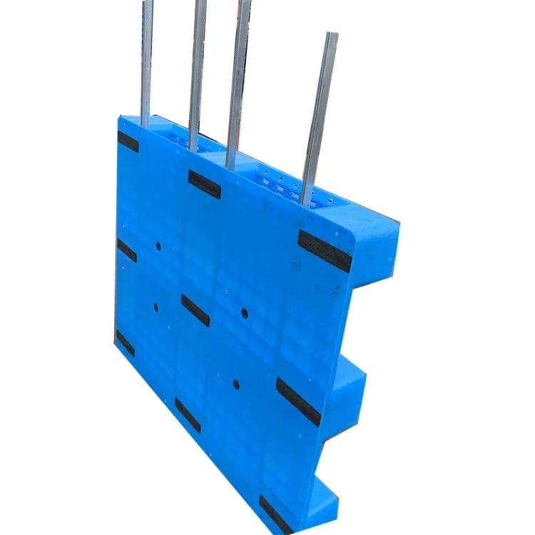 Baojie Heavy duty HDPE blue durable solid flat closed deck cheap euro plastic pallet 1200X1000