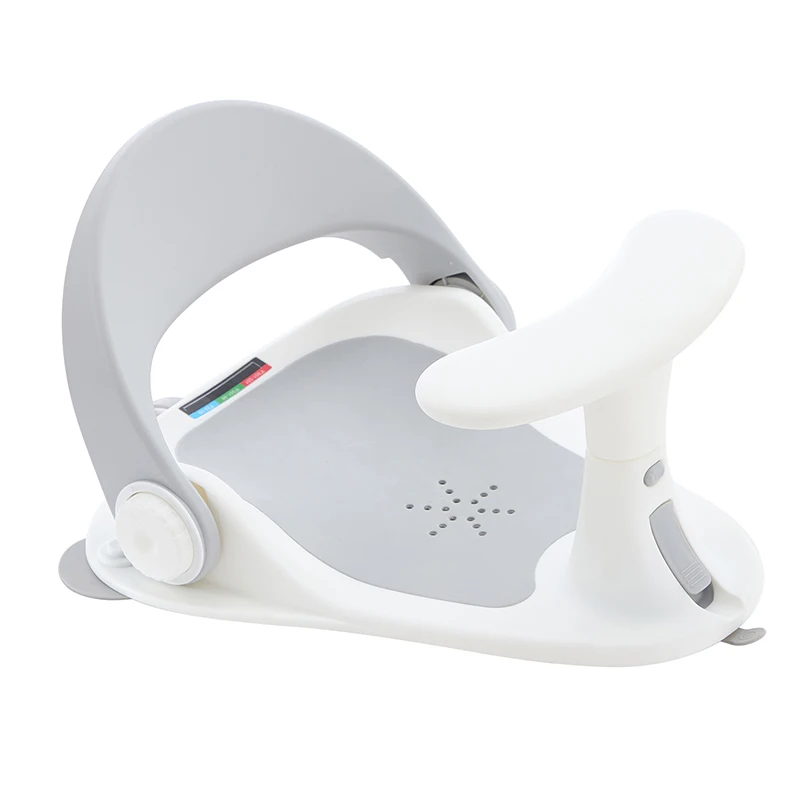 Hot Sale Baby Products Plastic Folding Bath Seat Adjustable Modern Design Bath Seat For Toddler Wash Body With Thermometer