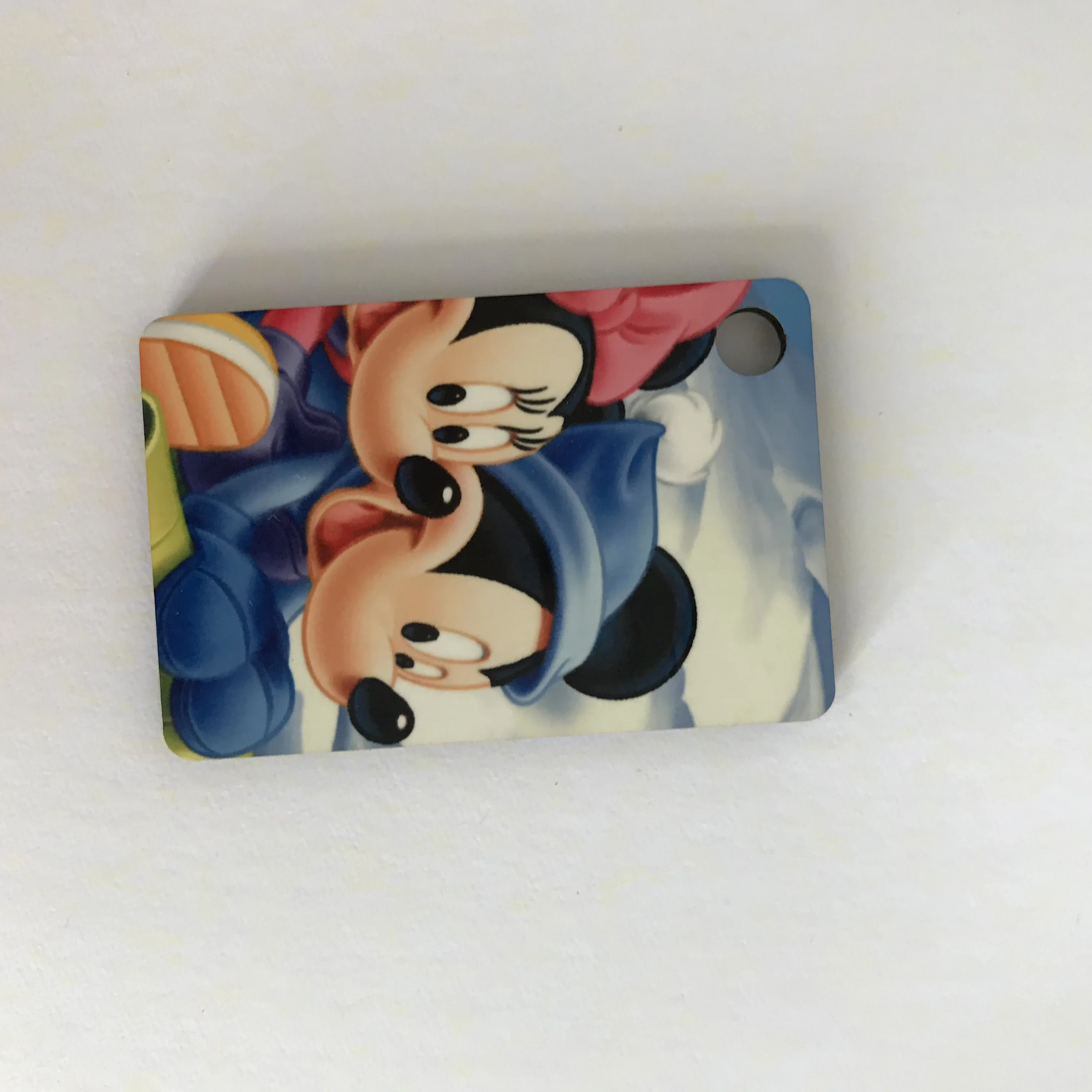 Wholesale sublimation mdf photo wood rectangle shape keychain