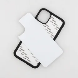 wholesale 2d blank heat press phone case sublimation phone case to protective black Transparent and white color