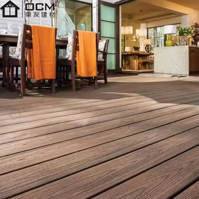 Outdoor Terrace  Flooring Board Waterproof Wood Grain Cement Decking Flooring Board