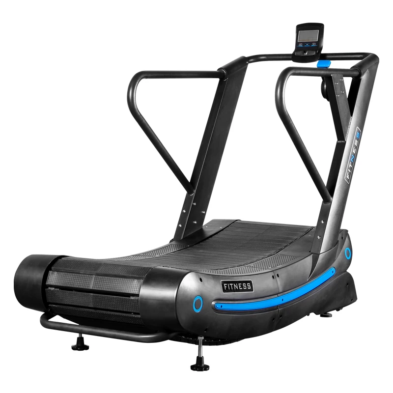 New Product Commercial Wholesale Gym Equipment Fitness Strength Walking Running Exercise Free Manual Curved Design Treadmill