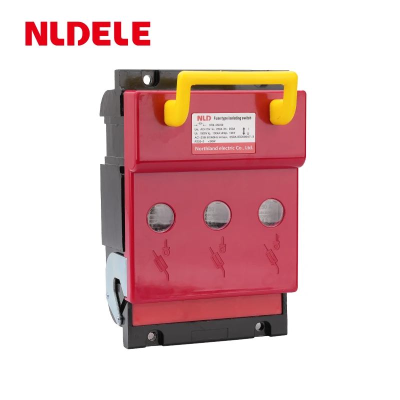 DC isolator strip switch disconnector 160a 250a 400a 630a hr17 low voltage HR battery pv solar fuse isolator