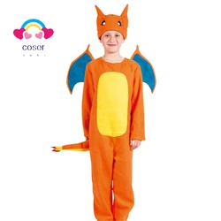 2021 Anime series children cosplay dress Charizen Dragon party stage role-playing performance dress
