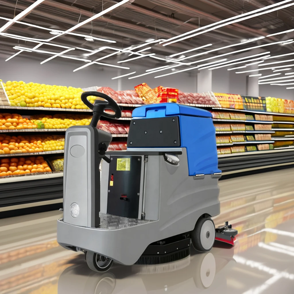 VOL-750 China cleaning equipment ride on floor scrubber electric floor scrubber