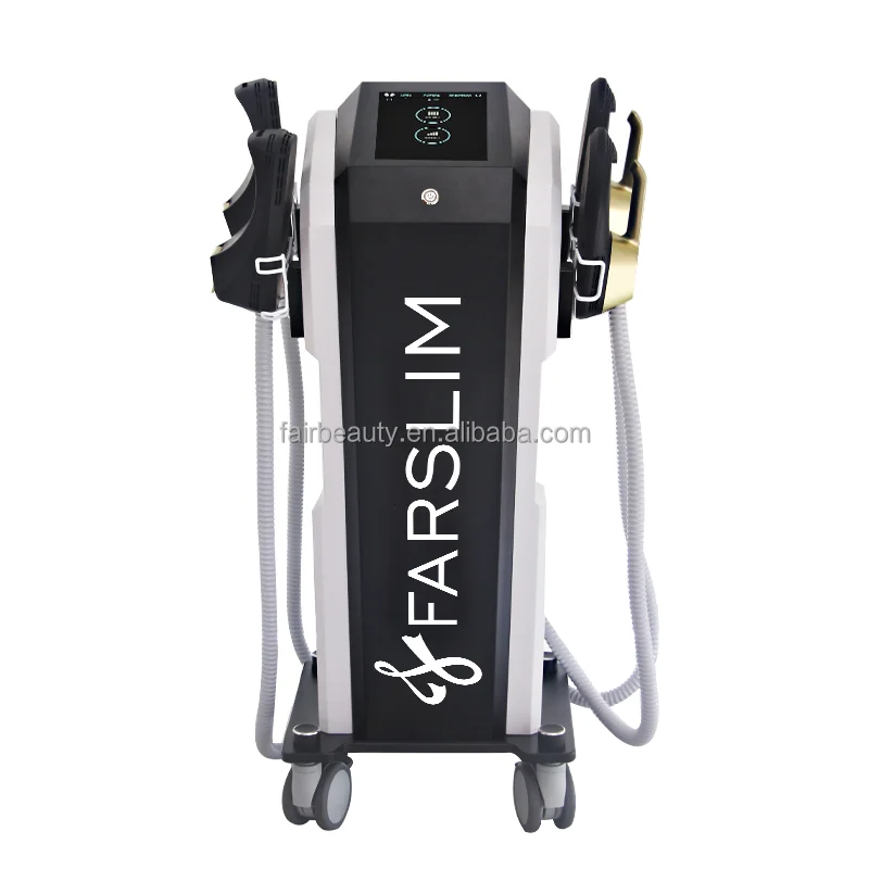 Farslim ZERO Sculpting All Black  Muscle Stimulator 14Tesla 4handles+RF radio frequency legs arms Body shaping slimming