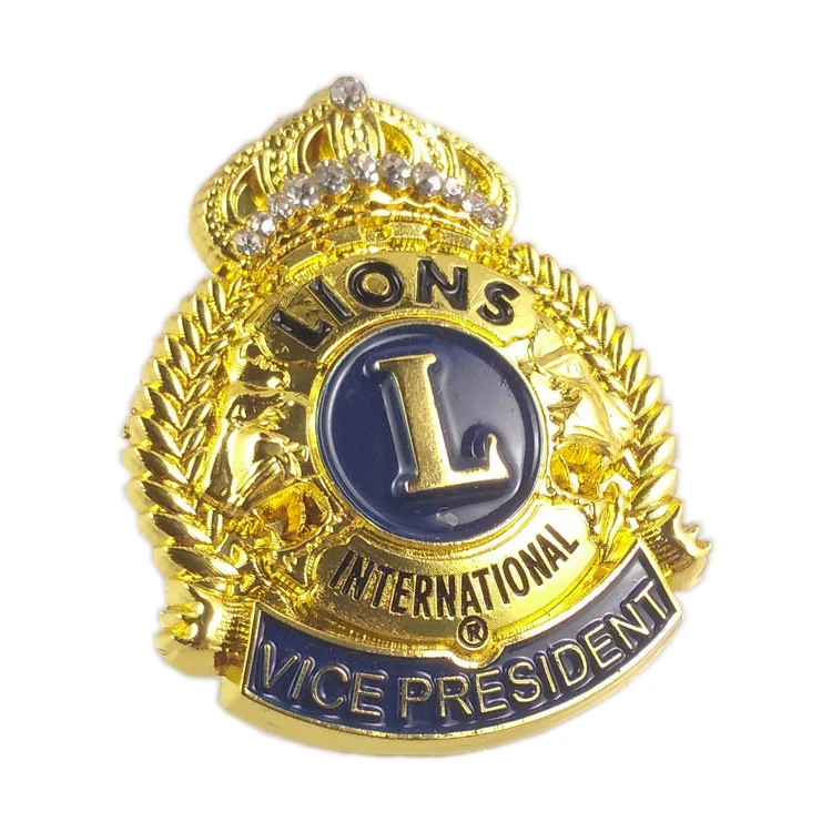 Wholesale Professional Design Die Cast Type And Uniform Decoration Use Custom 3D Metal Security Badge