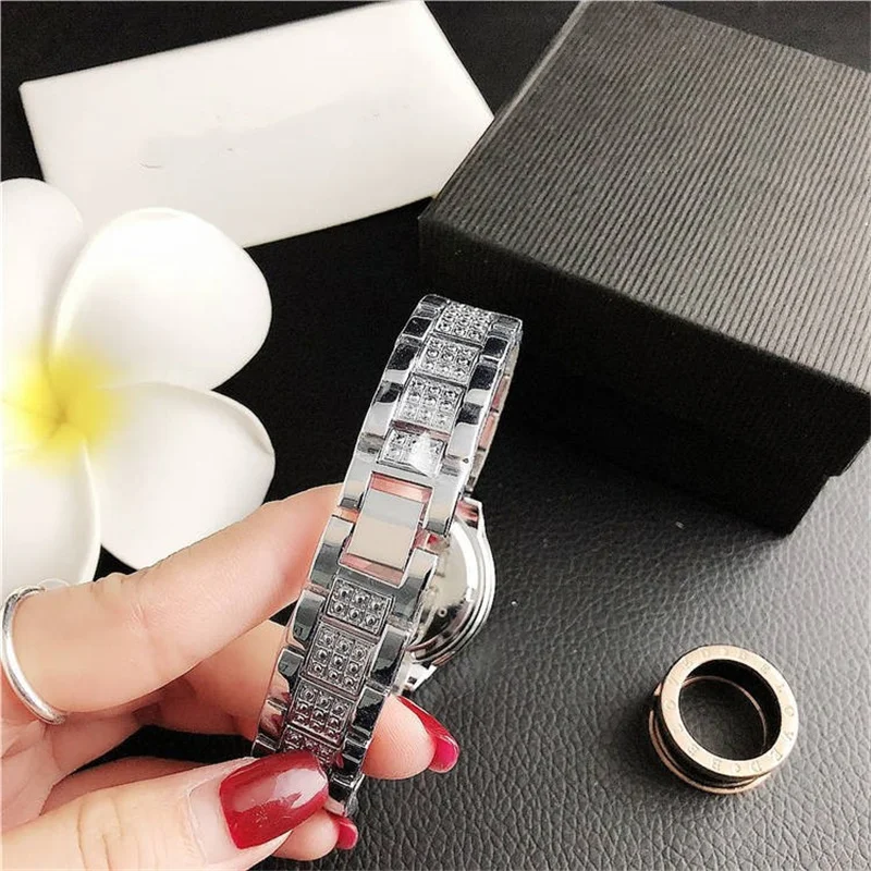 Luxury Iced Out Watch Gold Diamond Watch for Men Quartz Waterproof Wristwatch Luxury Wrist Quartz Watch for Men