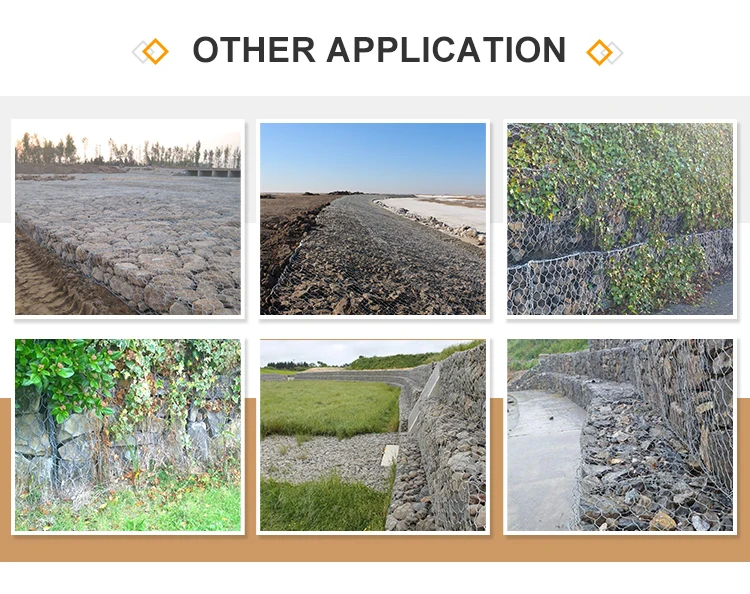 80x100mm 2x1x1 pvc galfan 260gsm galvanized wire mesh gabion baskets box