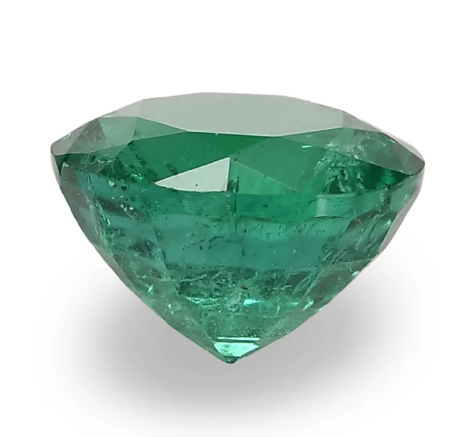 1.89Carat Green ZAMBIAN Emerald Round Shape and Emerald Cut Shape Oil Certificate Gemstone Loose Gemstone Precious Gemstone Semi