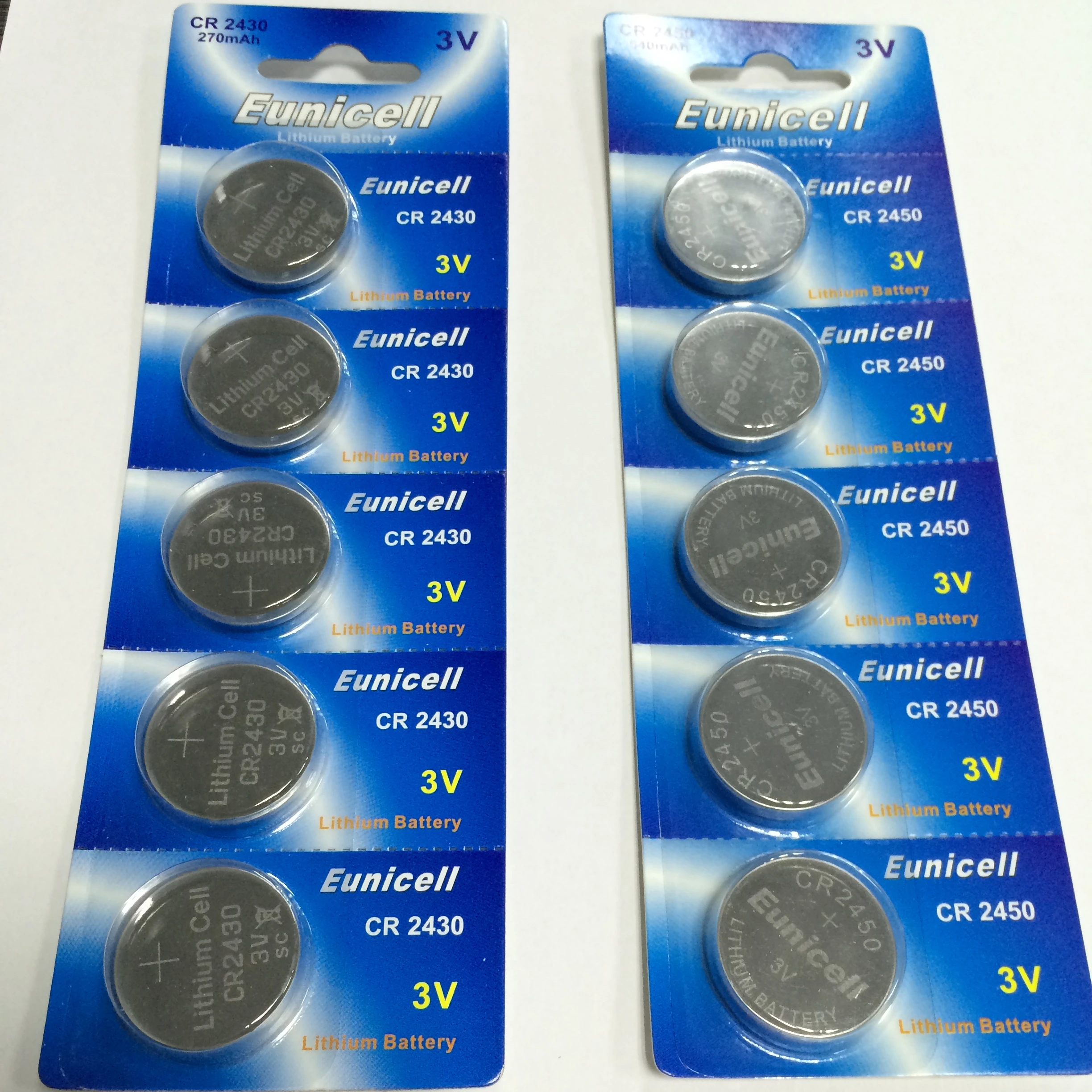 High quality 3V CR2430 Lithium battery & Button cell batteries with PCB pins tabs