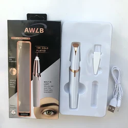 Портативный Электрический мини-триммер для бровей, Женский Триммер для бровей