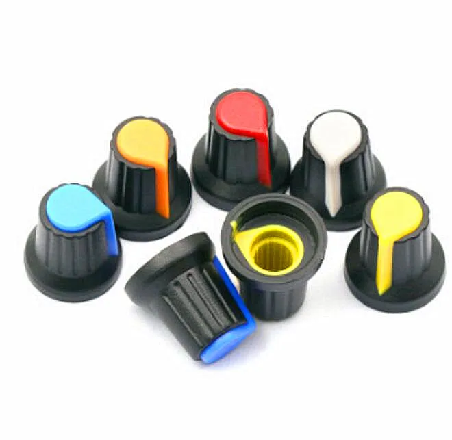 AG2  rotary  potentiometer  knob  for WH148 15*17mm plum blossom handle plastic knob