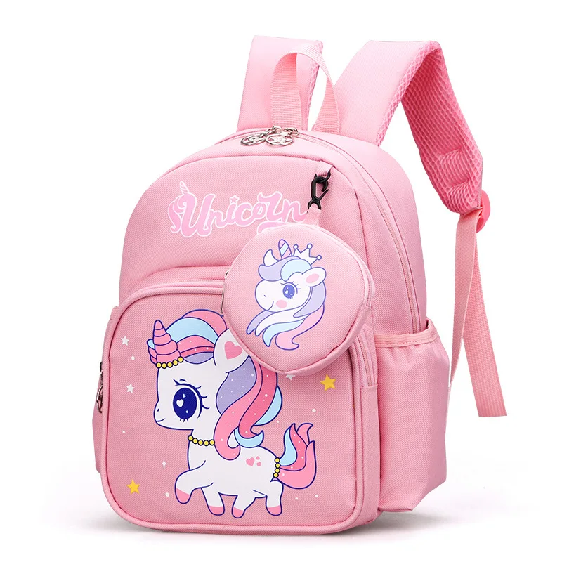 Cute Cartoon Design  2 In 1 School Bag Kids Backpack For Boys And Girls 3 To 6 Years Kindergarten Backpack School Bags