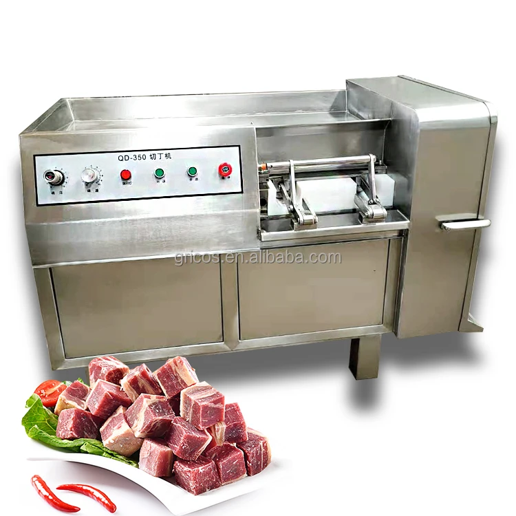 High Efficiency Stainless Steel Chicken Cube Cutting Machine/ Automatic Frozen Beef Cube Dicer