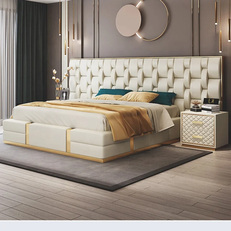 MEIJIA solid wood king size tall luxury platform round price paramount bed