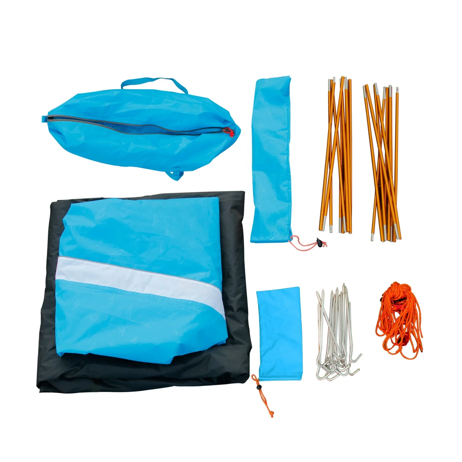 CLM Outdoor New Design Aluminum Pole Folding Ultralight Hiking 2 person Camping Outdoor Tent