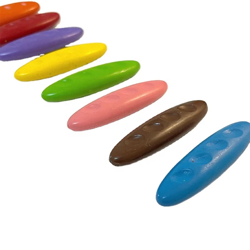 Copllent Plastic Hole Crayon Correction Grip Painting Graffiti Crayons For Children Non Toxic Washable Fancy Crayons