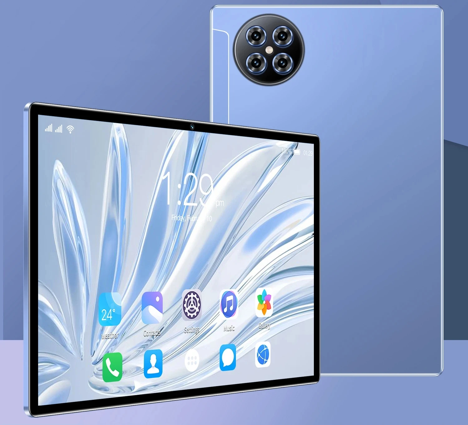 2024 10.1 Inch Android 14 Tablet PC Snapdragon 870 Dual SIM 5G 3G Camera Pen 12GB 512GB 10000mAh Global Version Touch Screen