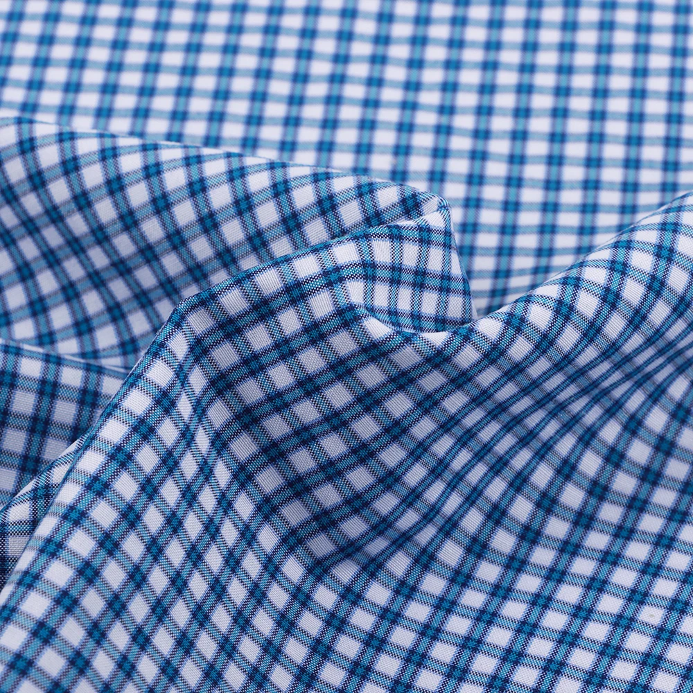 Factory price 40% Polyester 30%Cotton 30%Viscose 116gsm Plaid Fabric Student School Uniform Fabric Fabrics For Clothing