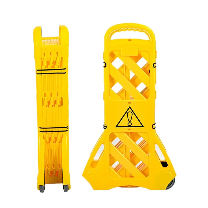 Mobile Expandable Plastic Traffic Barrier Retractable Belt Safety Barricade for Indoor Venue & Road Security