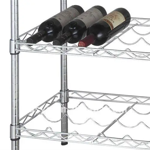 Storage Shelf Chrome Wine Shelving