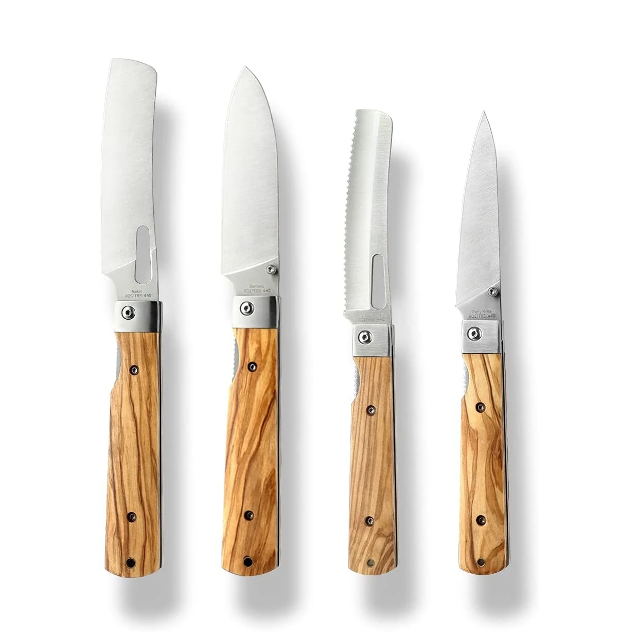 CAMPMORE 4 piece set sharp pocket folding Japanese chef knife universal peeling knife bread knife Combination