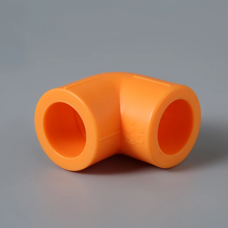 Orange Professional Factory Price Pipe Accessories for Water Hose Elbow PPR Fittings