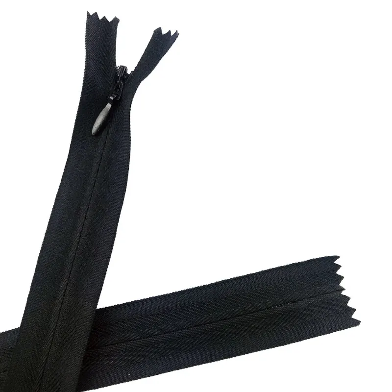 Custom color 3# close end nylon invisible