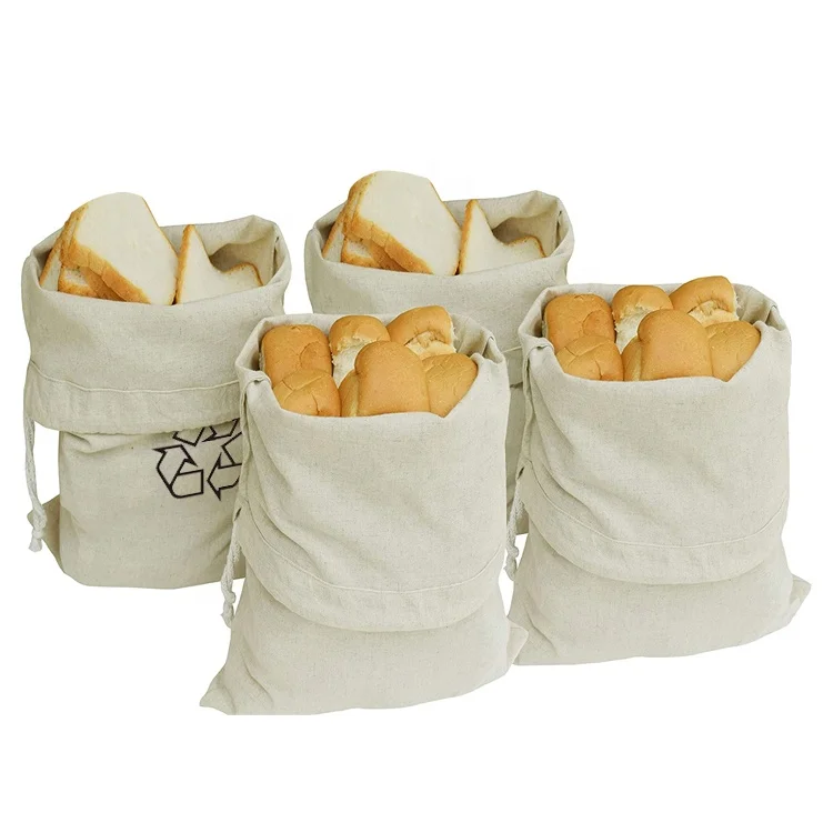 Eco friendly Washable GRS Certified Cotton Packaging Recycled Fabric Bag