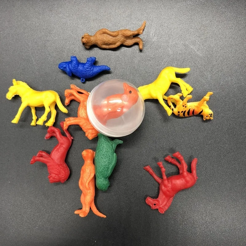 Yiwu Offer Cheap 32mm Round Plastic Capsule Gashapon Toys Mixed Designs Small Size Mini Toy