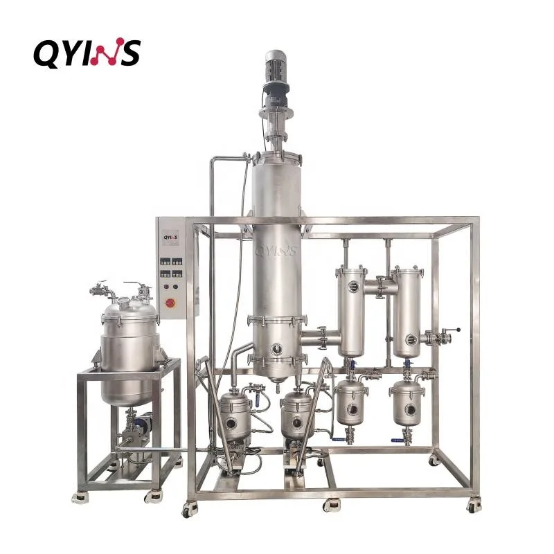 Система молекулярной дистилляции из нержавеющей стали с непрерывной подачей и выгрузкой пленки-для среднего