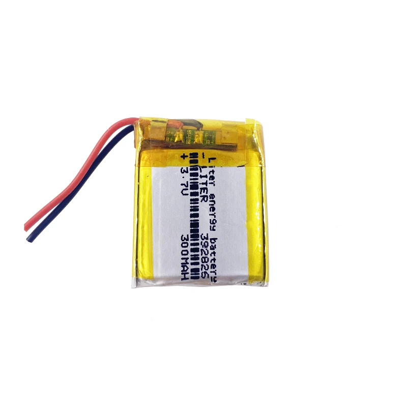 Перезаряжаемая литий-полимерная батарея 3 7 в квадратная 392826 403025 300 мАч Заводская