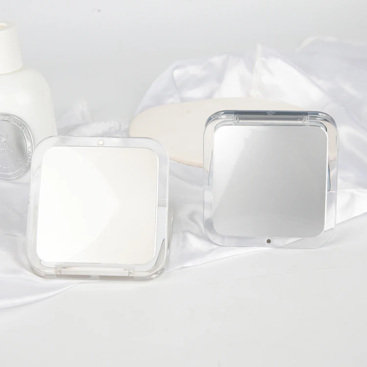 Custom Logo High-End 1X/15X Magnifying Small Mini Double Sided Foldable Mirror Cosmetics Compact Mirror For Purse Pocket