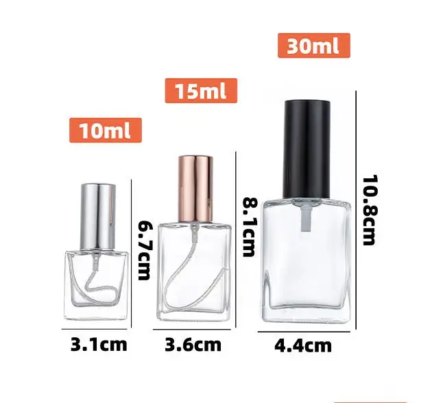 50 Ml Bottles Luxury 100ml Empty Flask Glas Glass Perfume Bottle