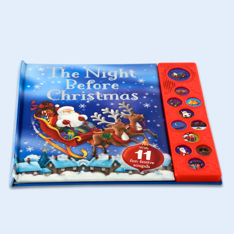 2024 New custom High Quality Customized Printing Children Button Sound Book  Educational Toy Book