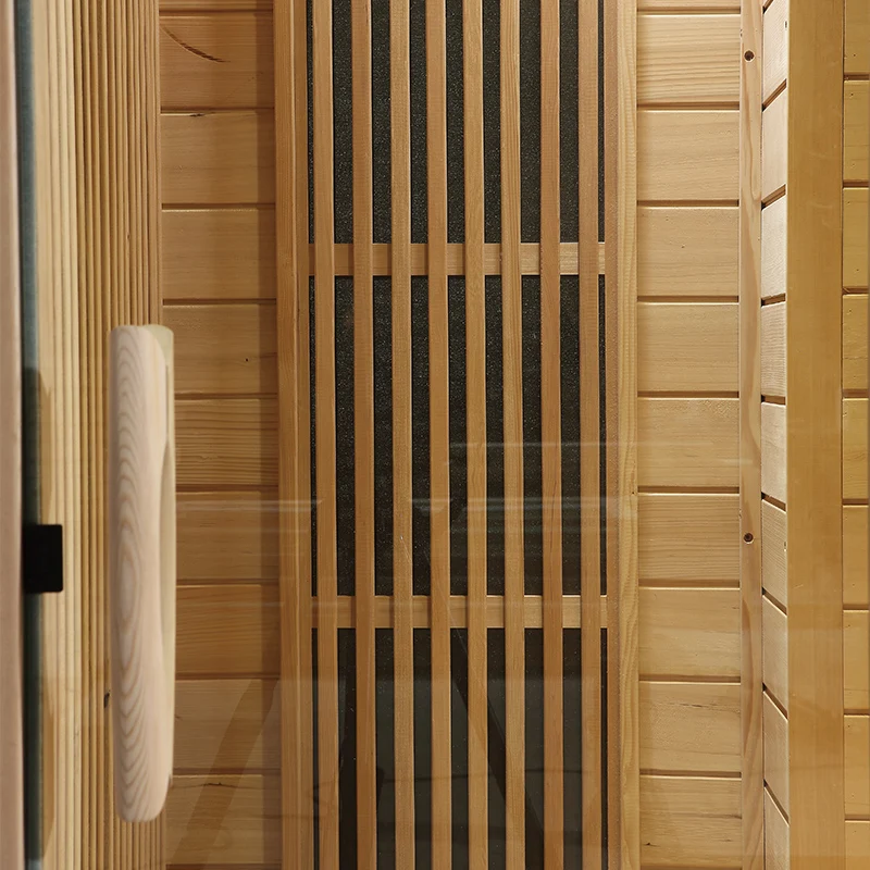 Factory Direct Mini Indoor Wooden Sauna 1-2 Person Home Far Infrared Sauna Room for Health Sauna Vapor