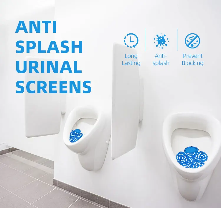 Washroom Urinal Screens Deodorizer Anti Splash Manufacturer Wave Urinal Deodorizer Screen Flower Shape Custom Logo Air Freshener