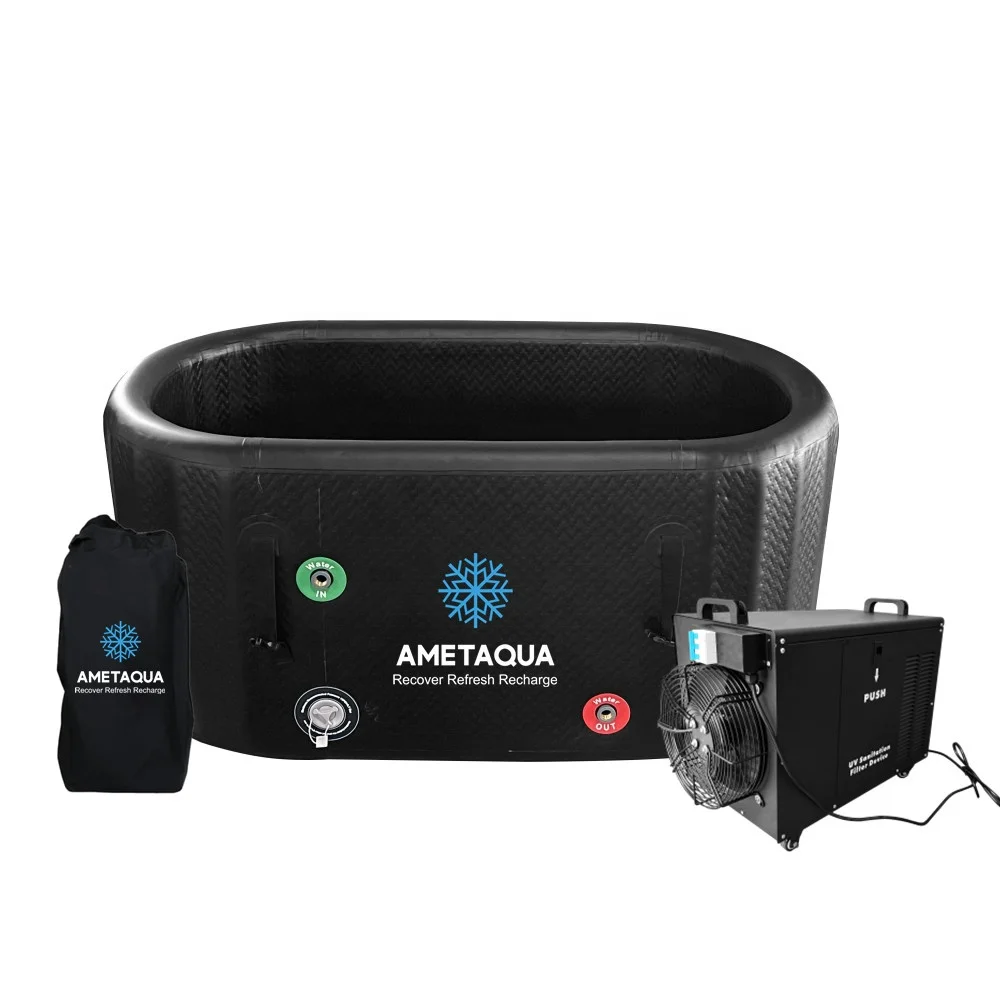 Drop Shipping Inflatable Cold Plunge 8cm Drop Stitch Ice Tub Water Chiller Ice Bath For Sale