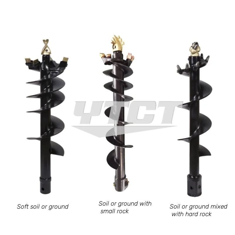 Землеройная машина YTCT гидравлический земляной шнек для борта погрузчика экскаватора