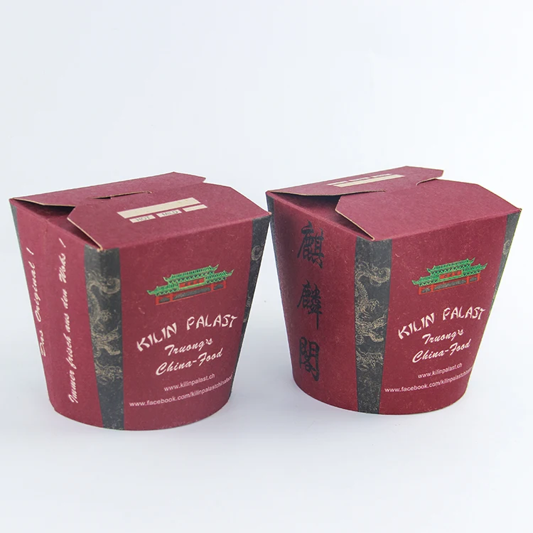 Take Away Brown Kraft Paper White Card Paper Noodle Box Biodegradable Food Paper Box Custom Printed Noodle Boxes