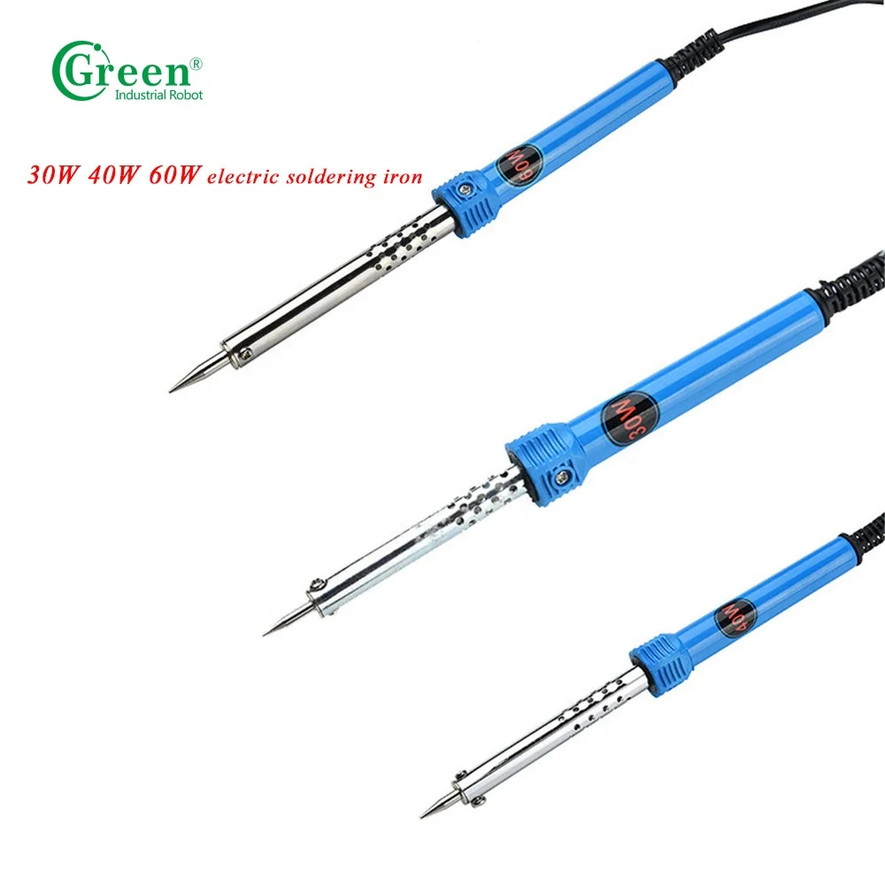 Green 30W 40W 60W Temperature Adjustable Electric Soldering Irons