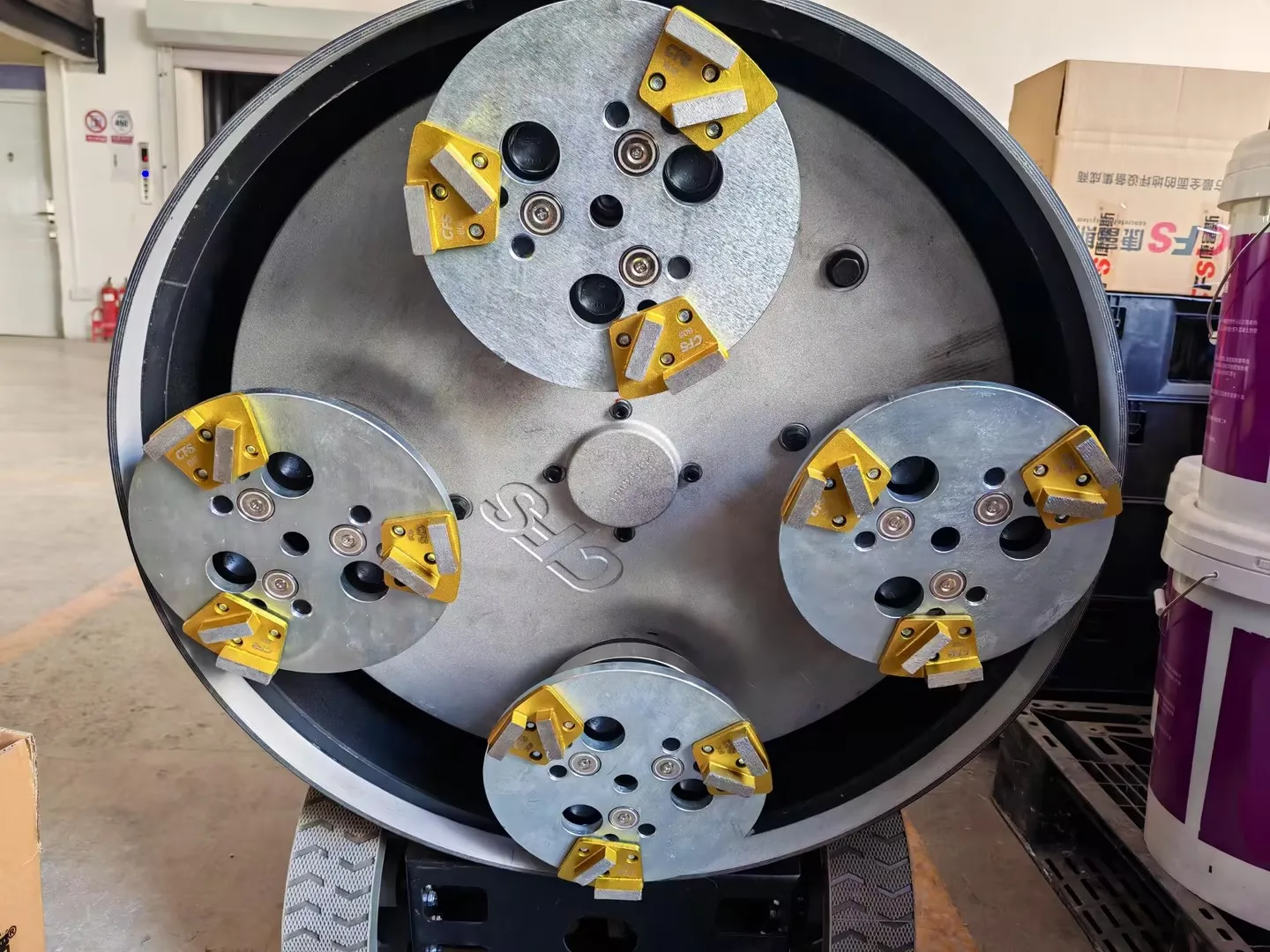 Hot Selling factory 240V 50 60HZ 27in concrete epoxy terrozza marble floor grinding machine floor grinder polisher with vaccum