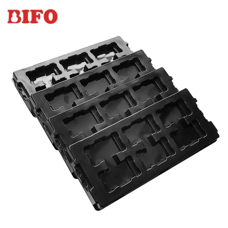 Bifo anti-static packaging tray shaped plastic tray ESD  Blister Packaging Tray for electronic components