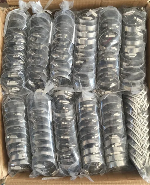 High Quality Customizable Stainless Steel Radiator Hose Clamp OEM Supported with Zinc Finish American Style Pipe Clamp