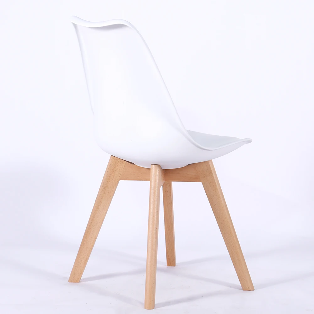 Restaurant Living Room Dining Furniture for wood Color PU Leather Leisure Chair