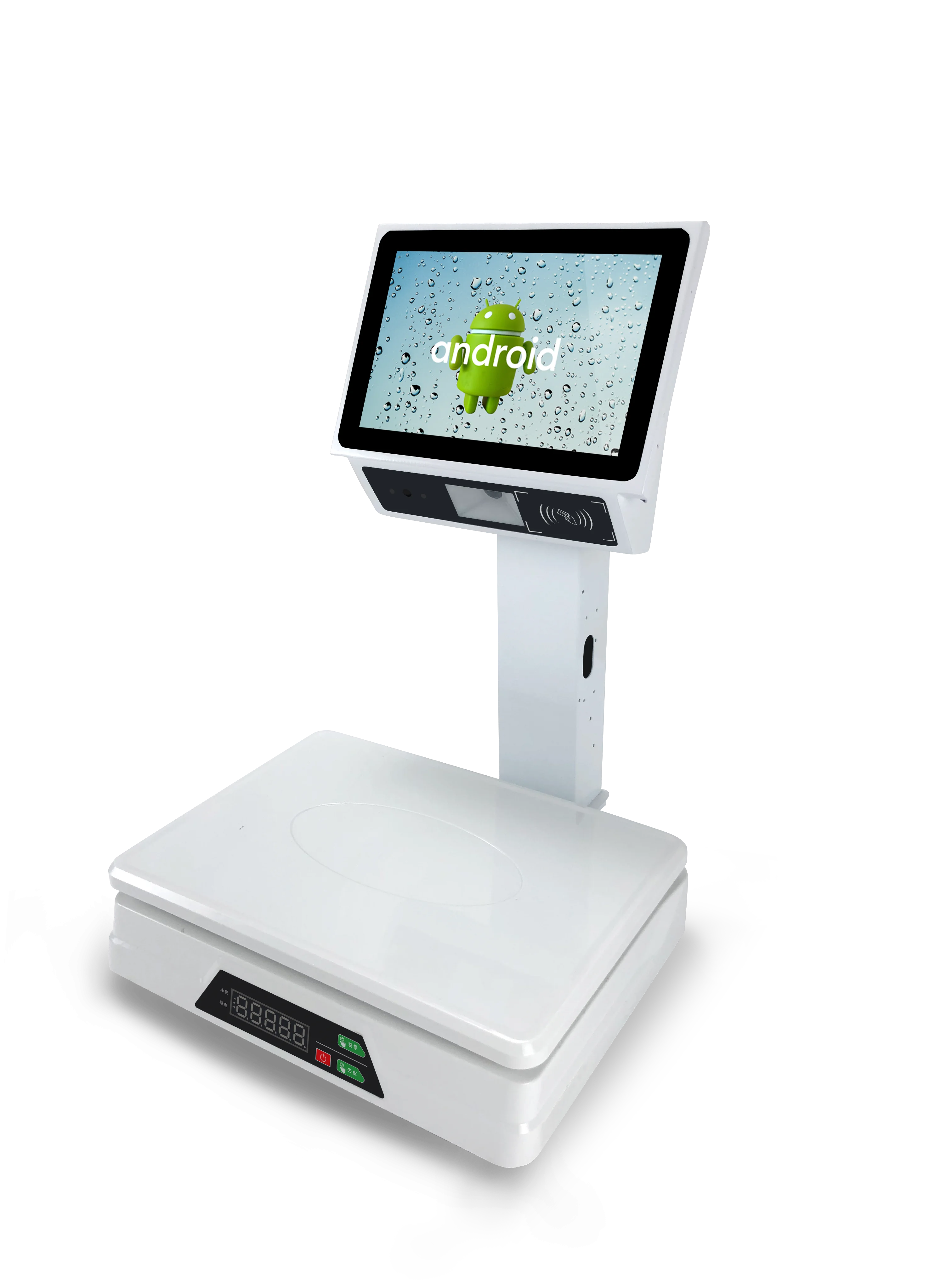 All In One Inch Both Touch Screen Scale Digital Weight Machine Weighing Scale With Built-In 58mm Receipt Printer