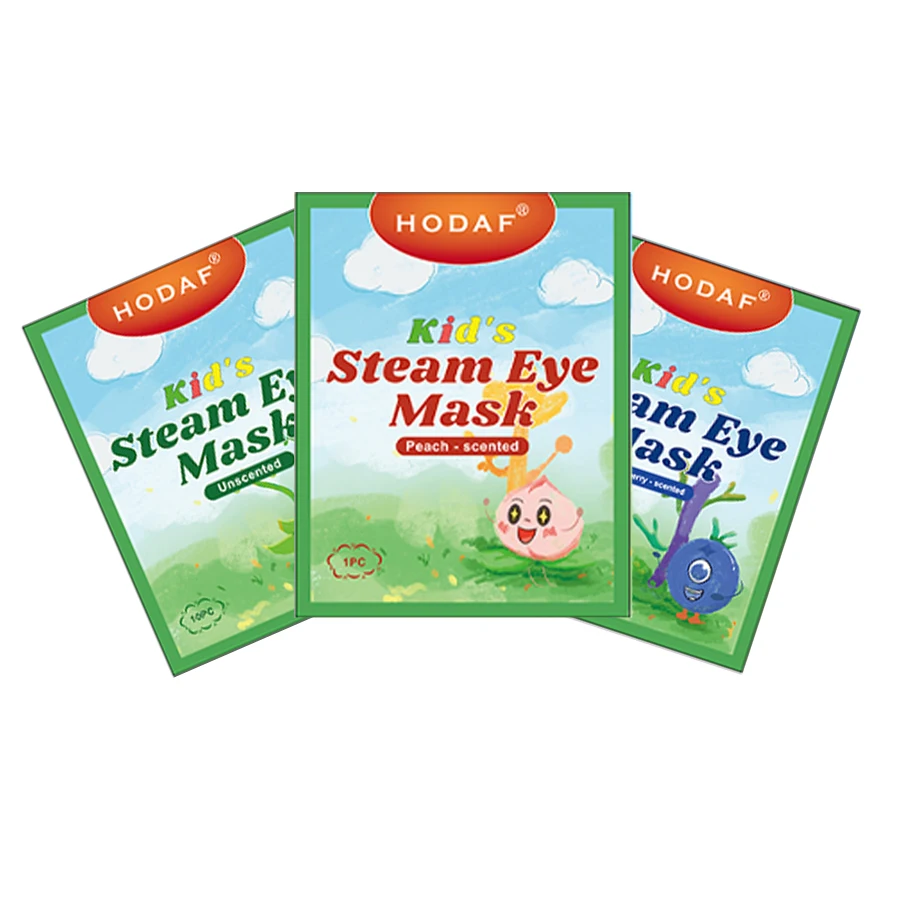 2025 new eye heat pad steam eye mask customized pattern self heating warm sleep mask for kids